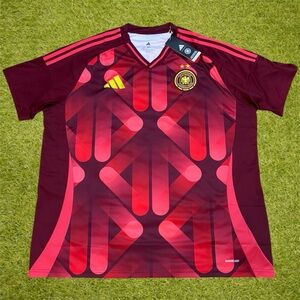NWT Adidas Germany Red Women’s Away Team soccer/football jersey Size XXL